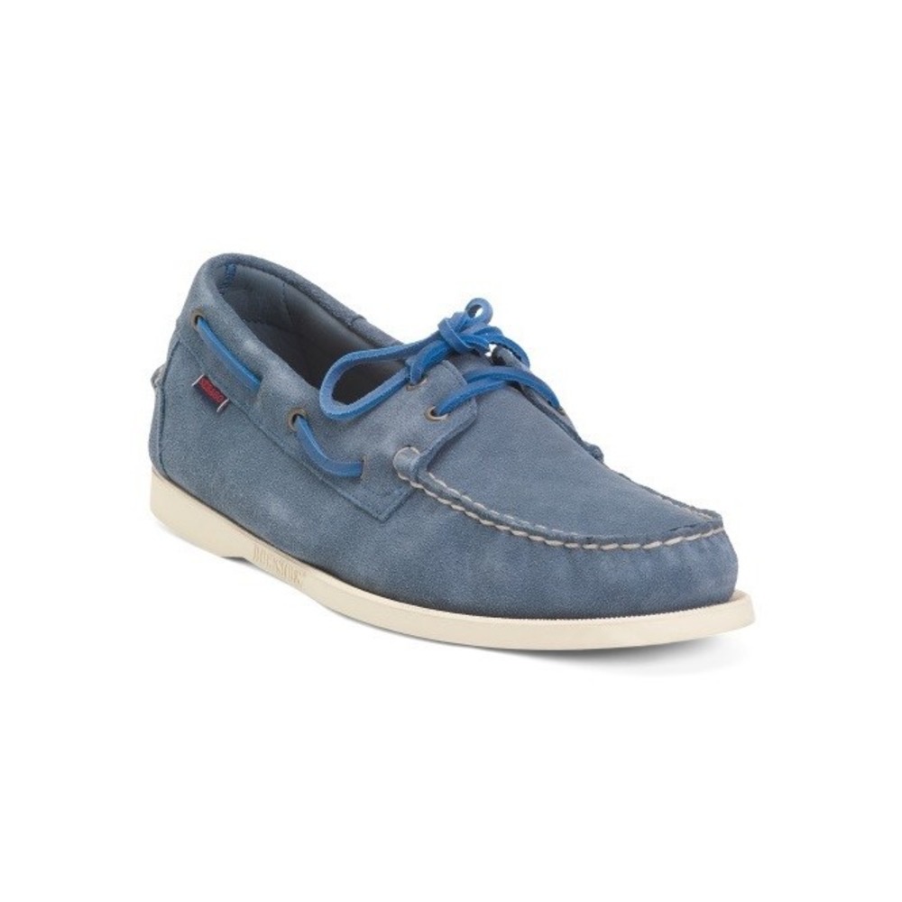 Docksiders Sebago Mens Portland Flesh Out Boat Yacht Shoes Indigo Blue Sz 10 NIB